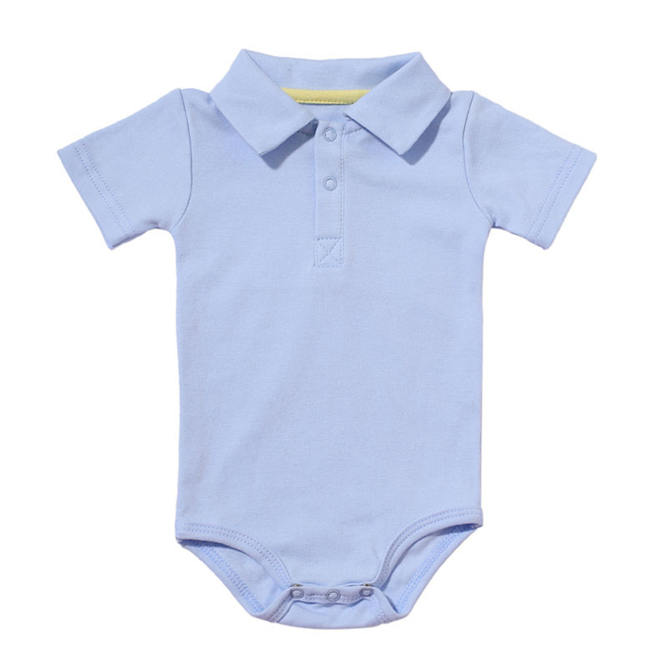 Baby Boy Cotton T-Shirt with Collar