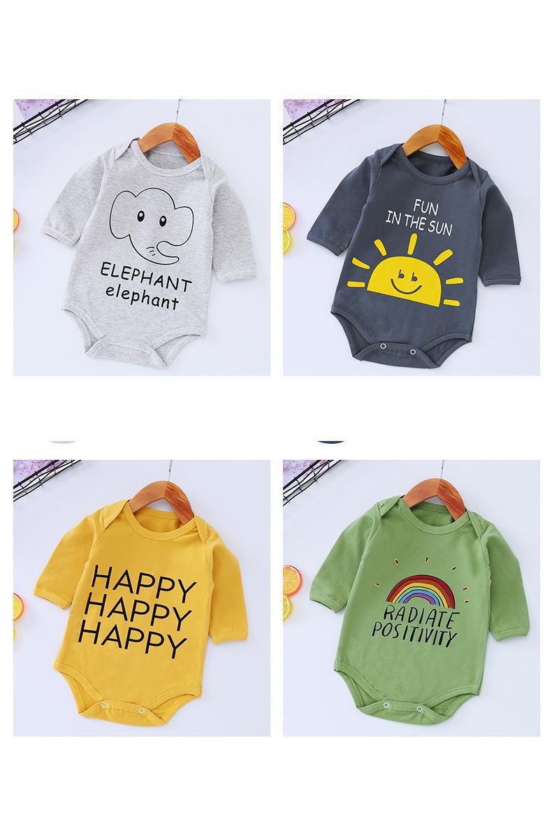 Newborn Baby's Cartoon Print Romper