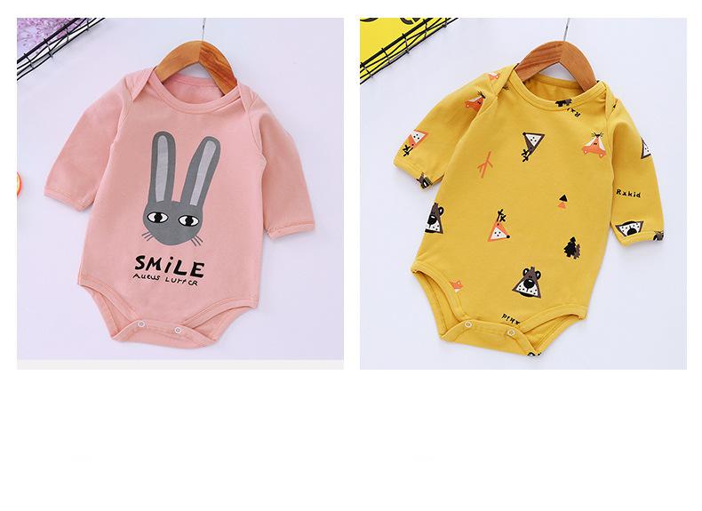 Newborn Baby's Cartoon Print Romper