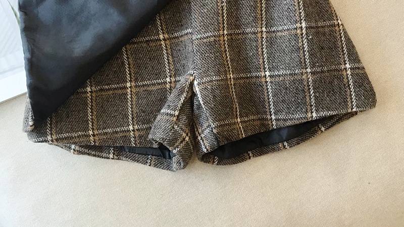 Girl's Shirt and Plaid Skirt / Denim Overall