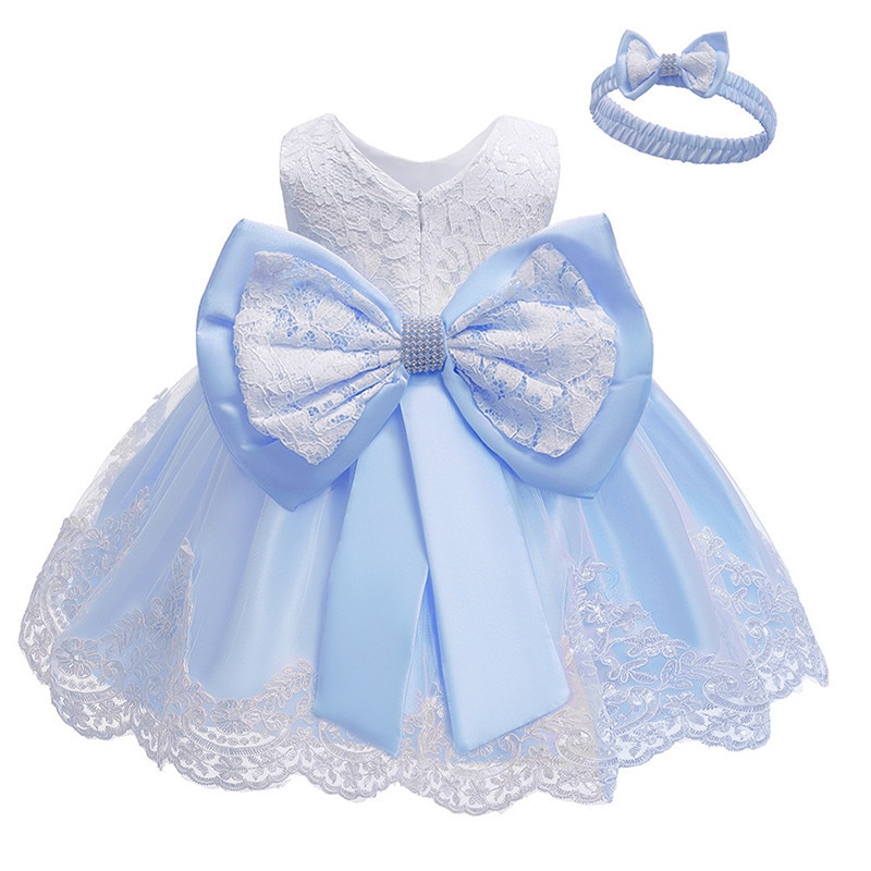 Girls Laced Solid Dress