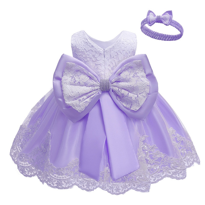 Girls Laced Solid Dress