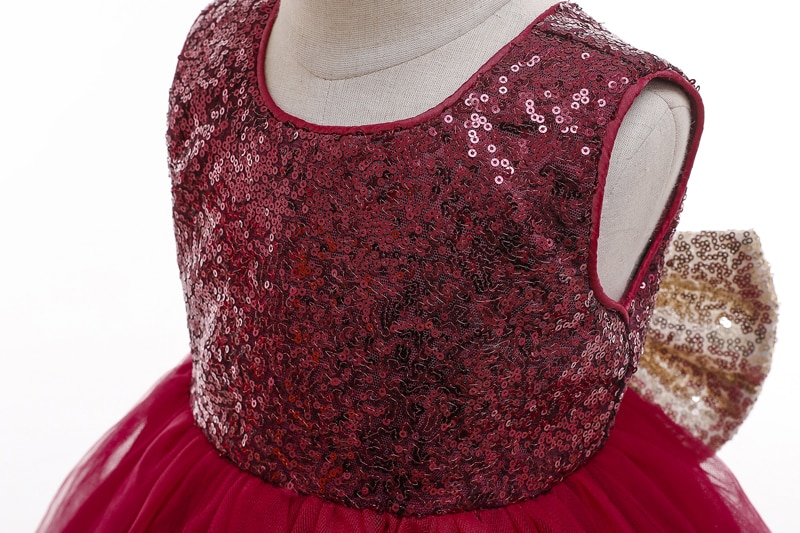 Girls Laced Solid Dress