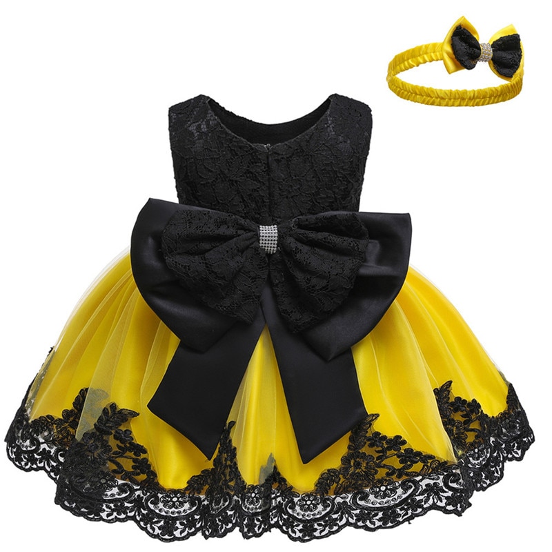 Girls Laced Solid Dress