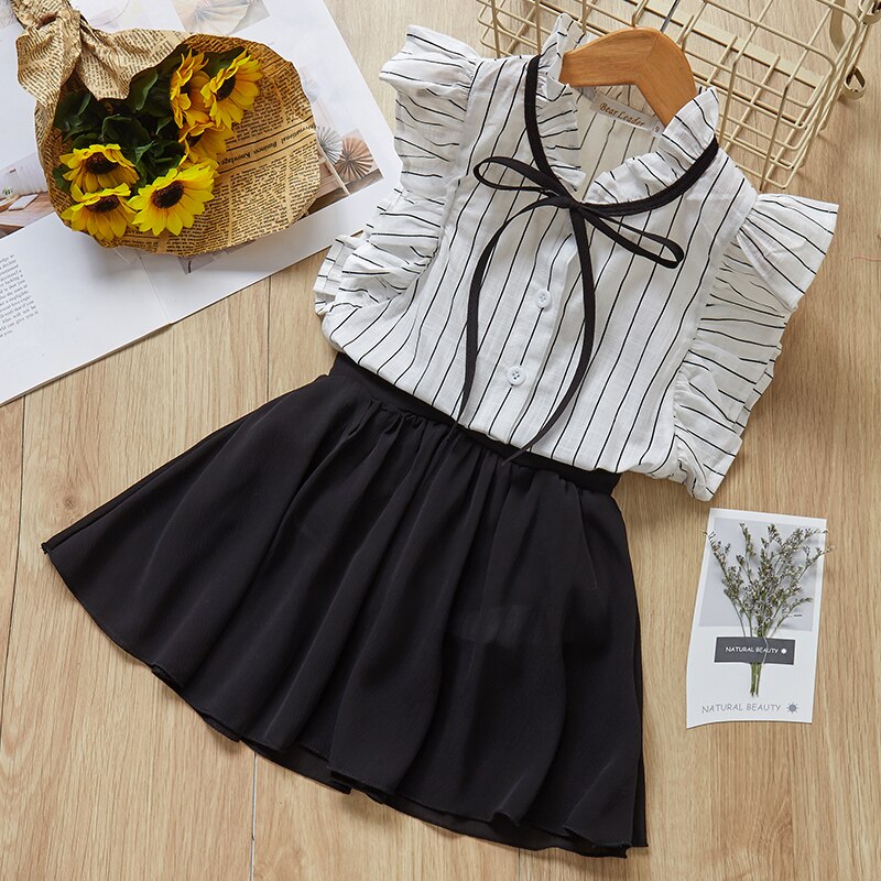 Girls Summer Printed Clothes Set 2 Pcs