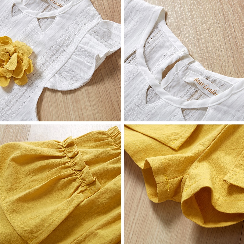 Girls Summer Printed Clothes Set 2 Pcs