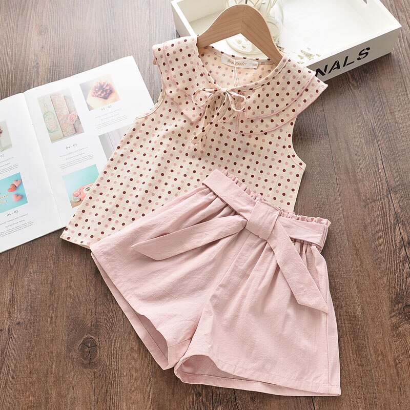 Girls Summer Printed Clothes Set 2 Pcs