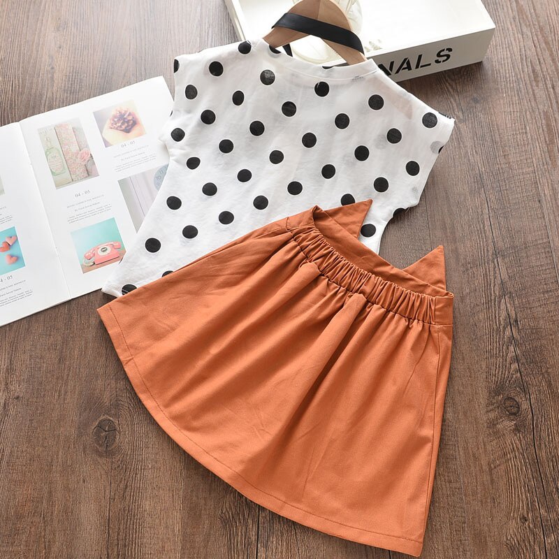 Girls Summer Printed Clothes Set 2 Pcs