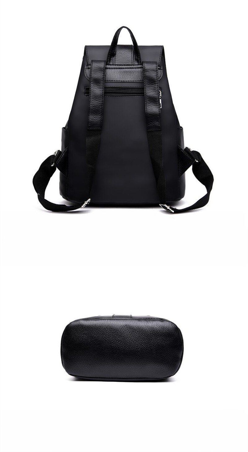 Waterproof Black Nylon Backpack