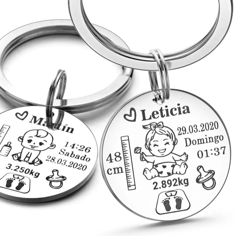 Lovely Personalized Baby Keychain