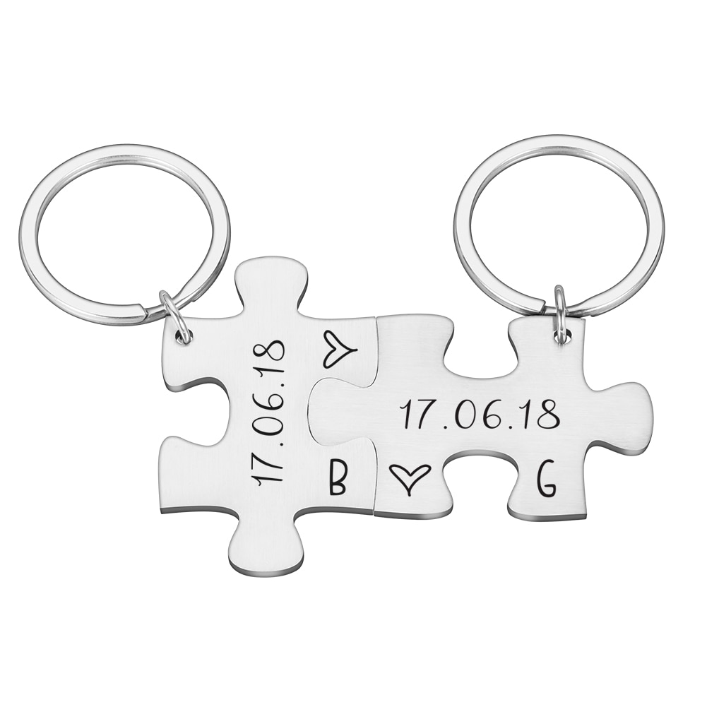 Keychains Gift for Girlfriend, 2 pcs Set