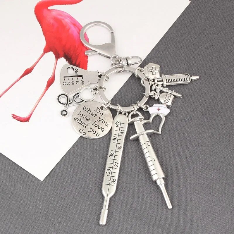 Medical Tool Charms Key Ring