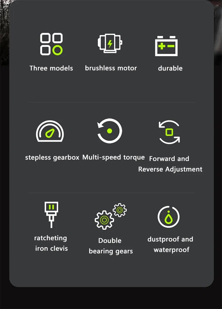 YingEyes 21V Manual Drill Rechargeable Electric Driver Lithium Battery Household Multi-Function Two-Speed Power Tools