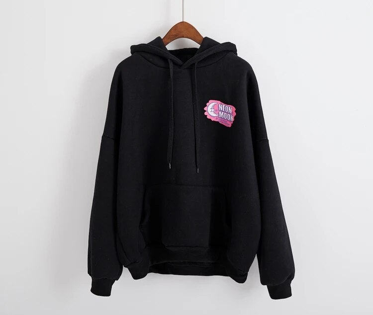Women's Harajuku Style Embroidered Hoodie