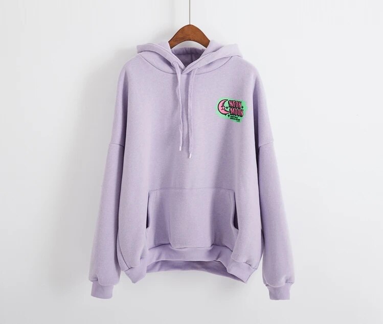 Women's Harajuku Style Embroidered Hoodie