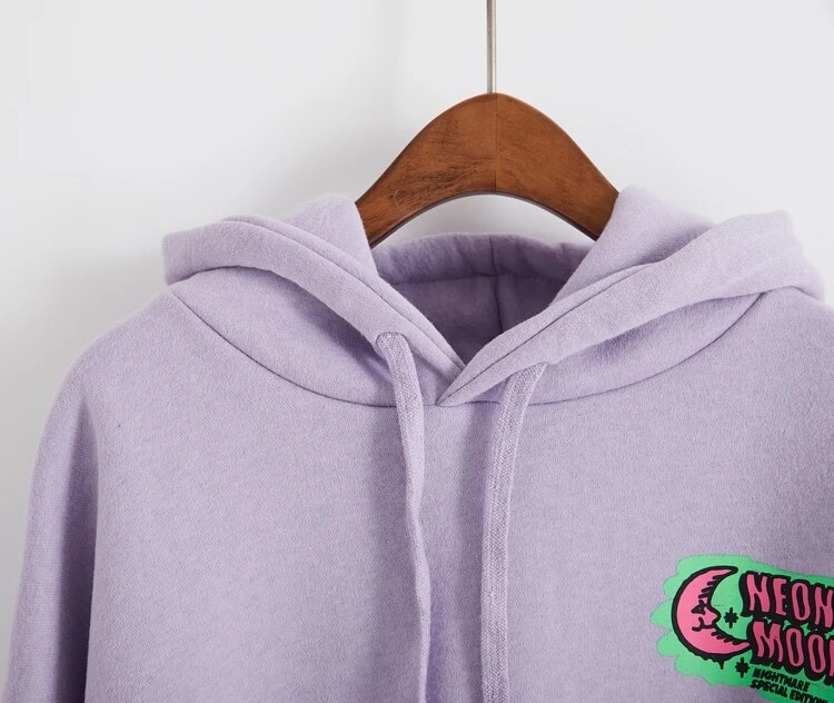 Women's Harajuku Style Embroidered Hoodie