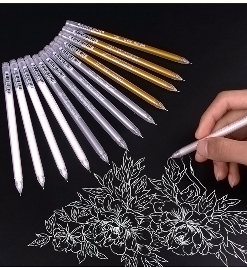 Set of 3 Waterproof Gel Pens