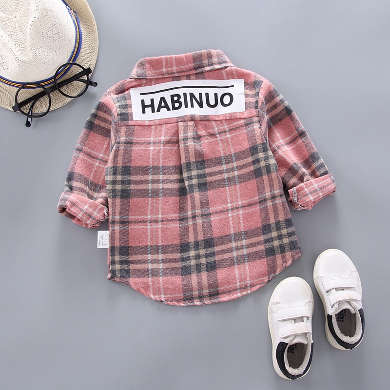 Baby Boy's Plaid Cotton Long Sleeve Shirt