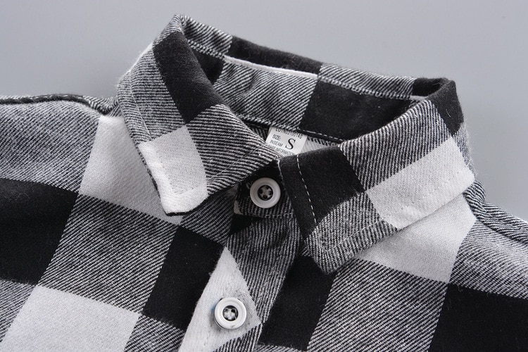 Baby Boy's Plaid Cotton Long Sleeve Shirt