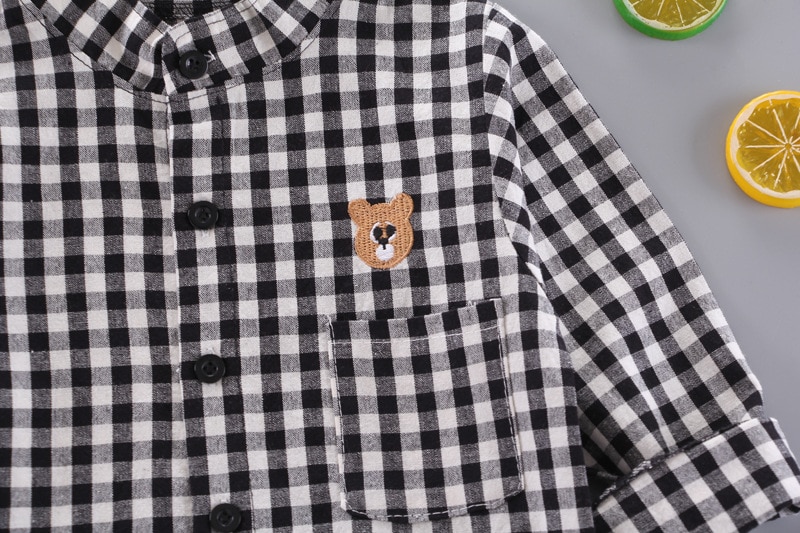 Baby Boy's Plaid Cotton Long Sleeve Shirt