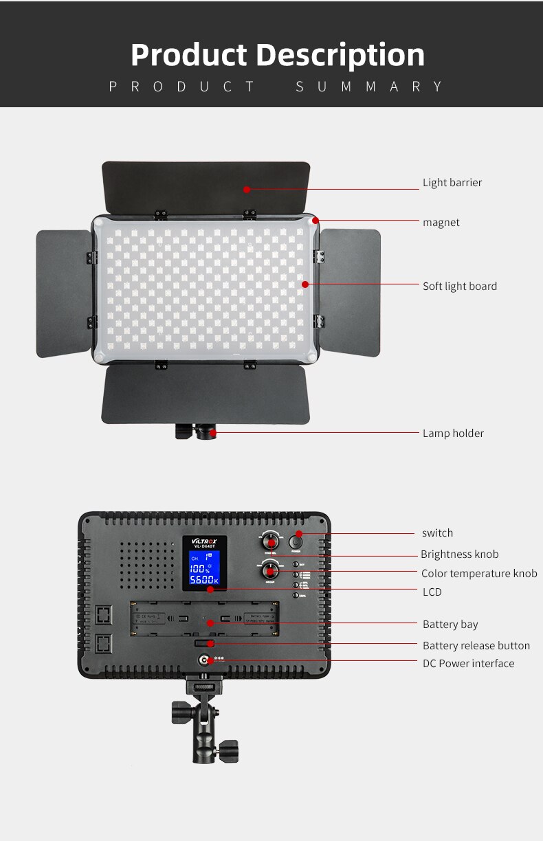 LED Video Light Panel