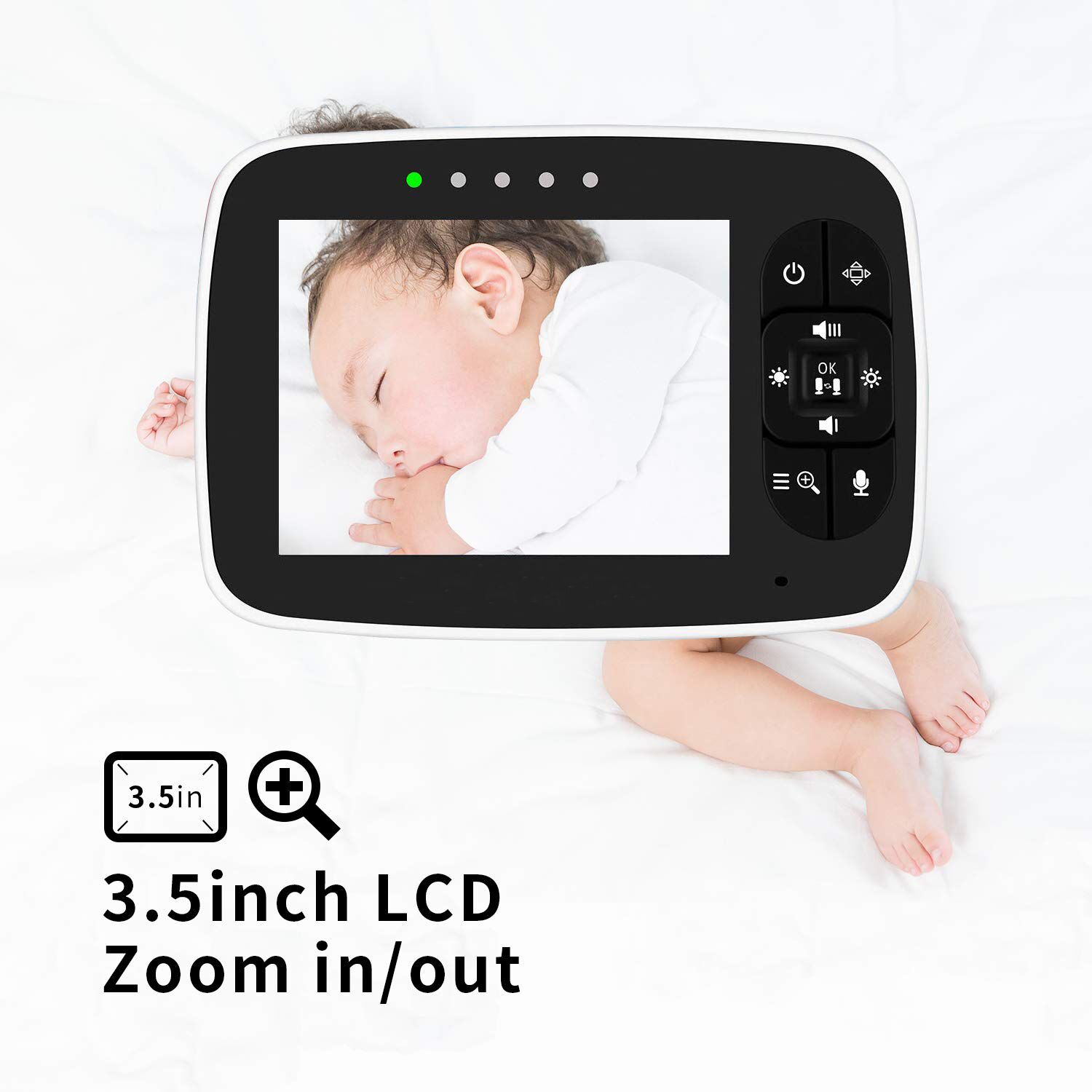 High Resolution Baby Monitor with Night Vision Remote Camera