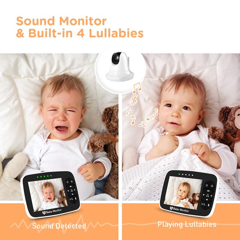 High Resolution Baby Monitor with Night Vision Remote Camera