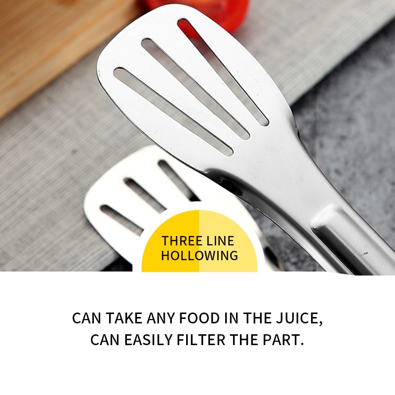 Stainless Steel Food Tong Set 3 Pcs