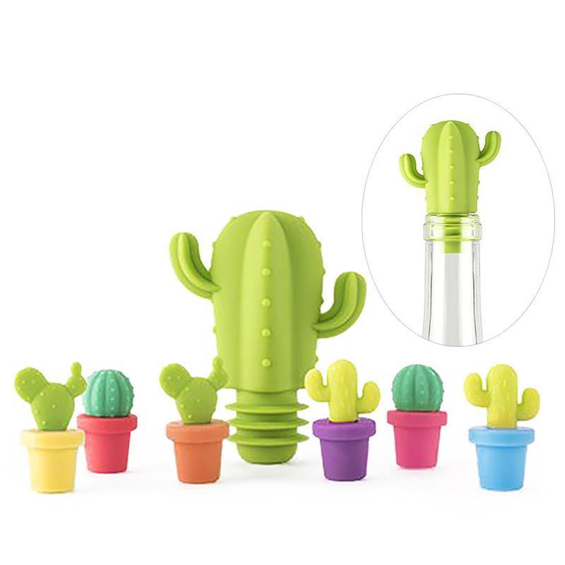 Cactus  Wine Stoppers Set, 7 Pcs