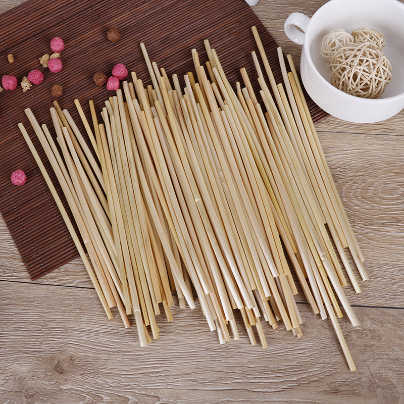 Natural Wheat Stalks Drinking Straws Set