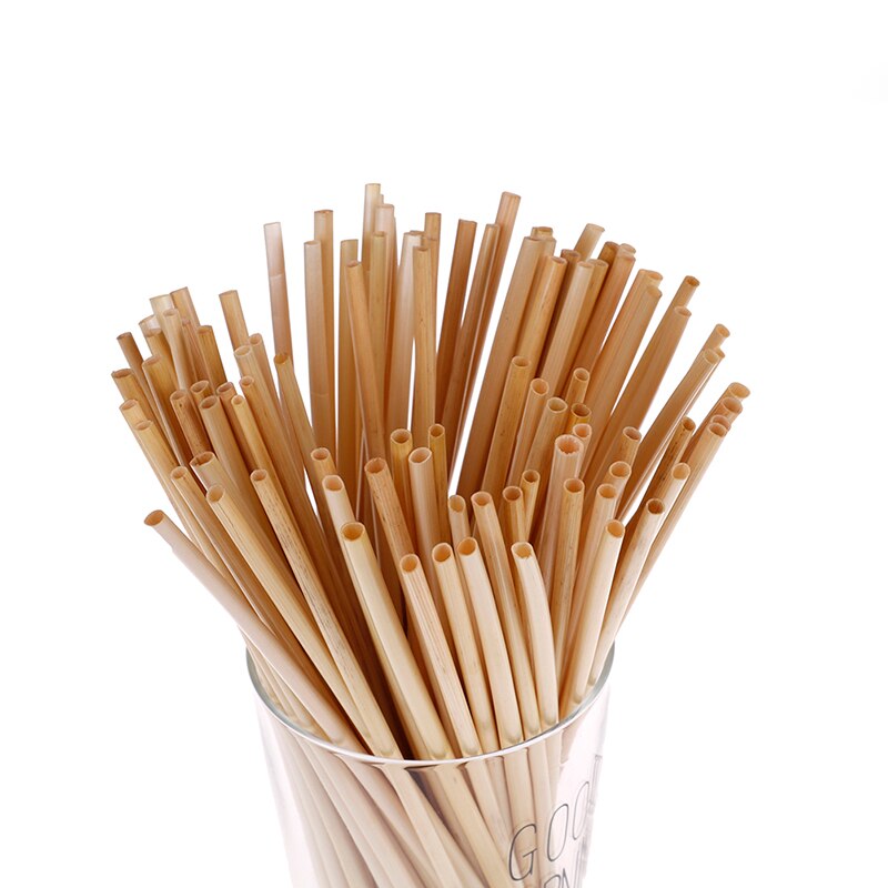 Natural Wheat Stalks Drinking Straws Set