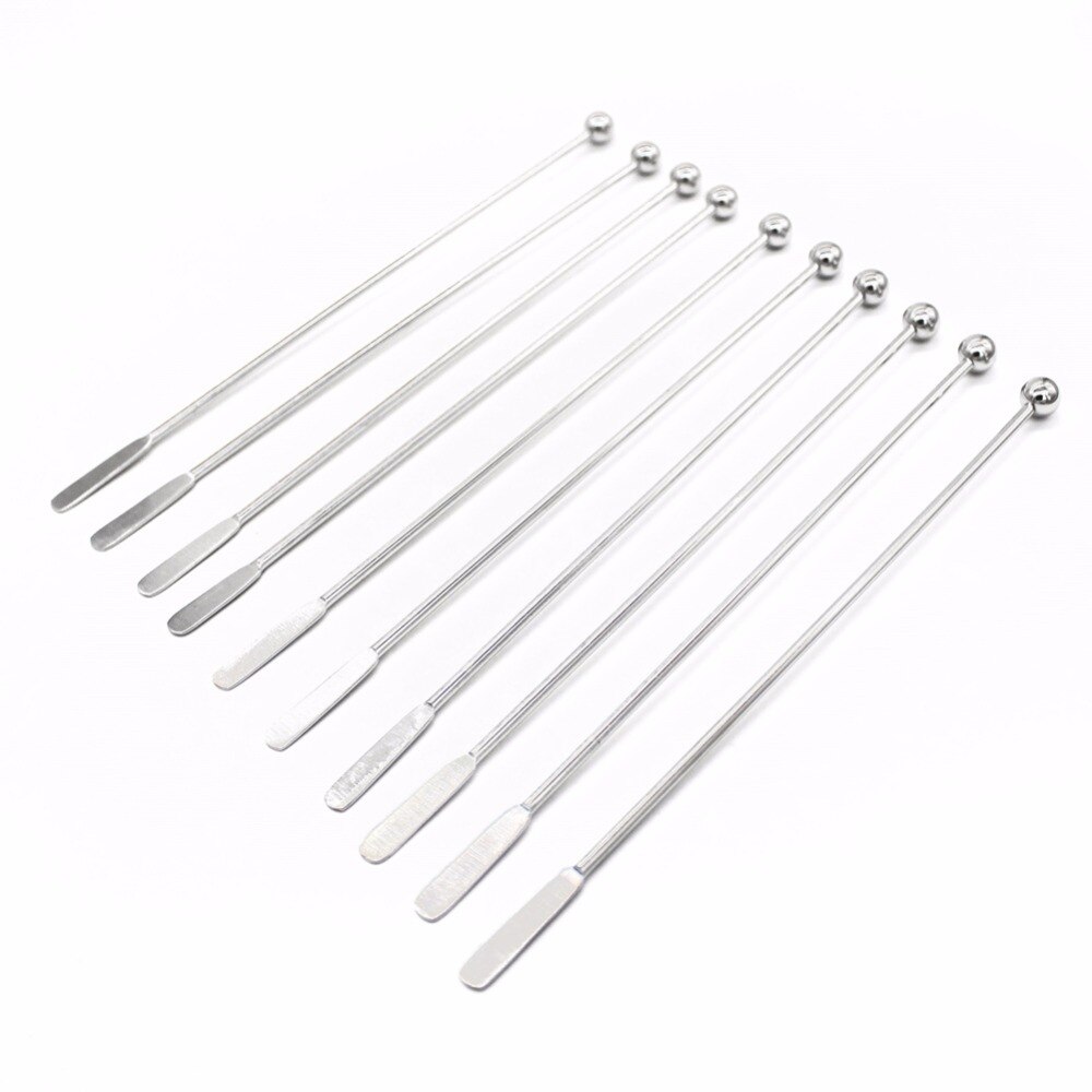 Long Stainless Steel Cocktail Stirrers Set