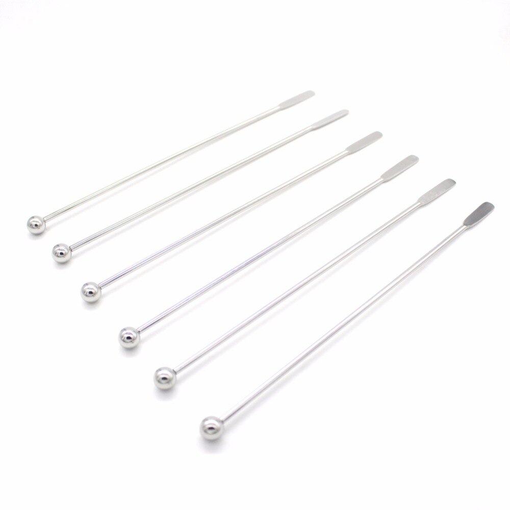 Long Stainless Steel Cocktail Stirrers Set