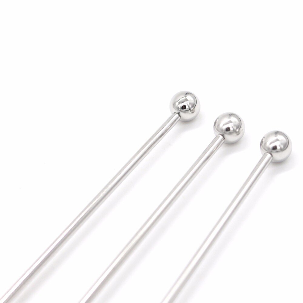 Long Stainless Steel Cocktail Stirrers Set