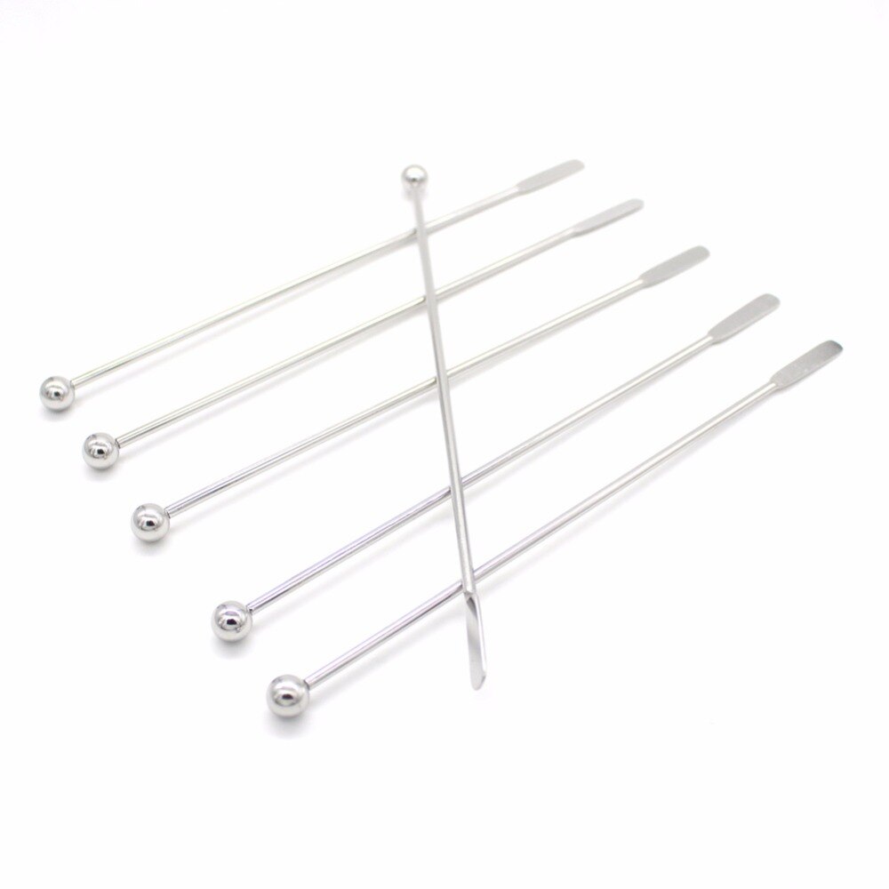 Long Stainless Steel Cocktail Stirrers Set