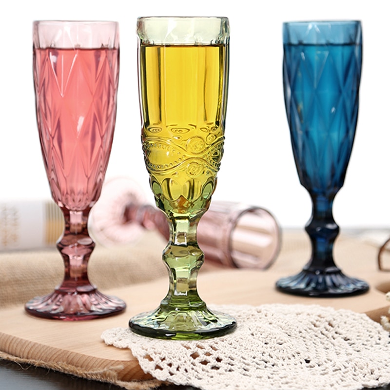 Vintage Lead-Free Champagne Glass