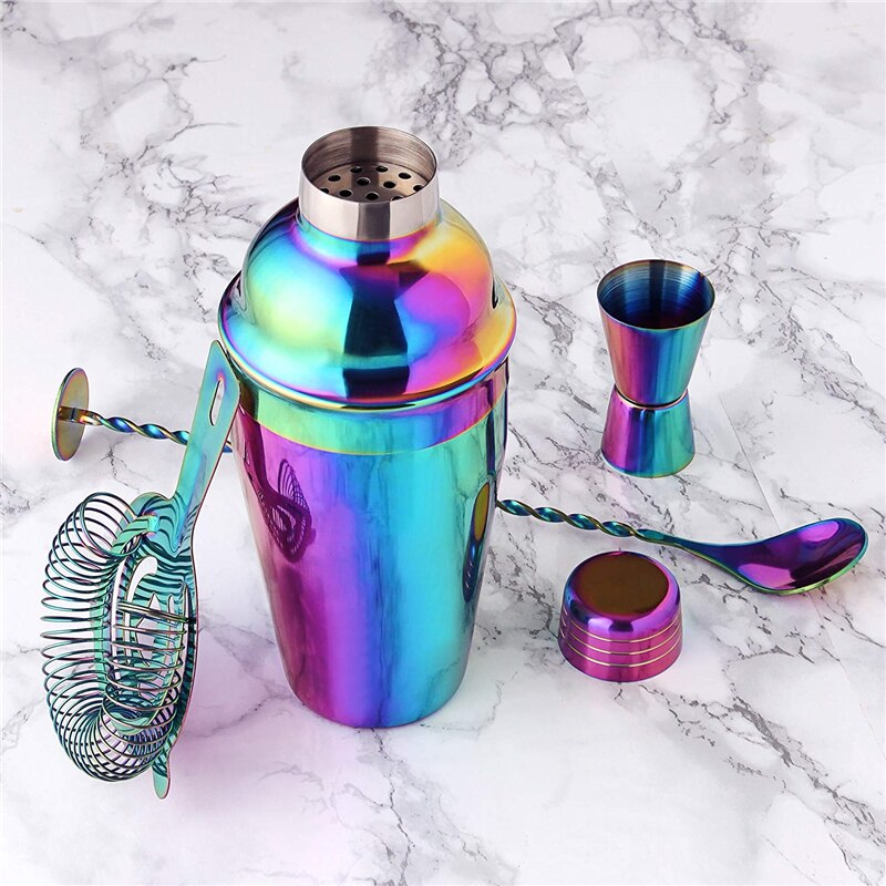 Colorful Cocktail Whisky Set, 9 Pcs