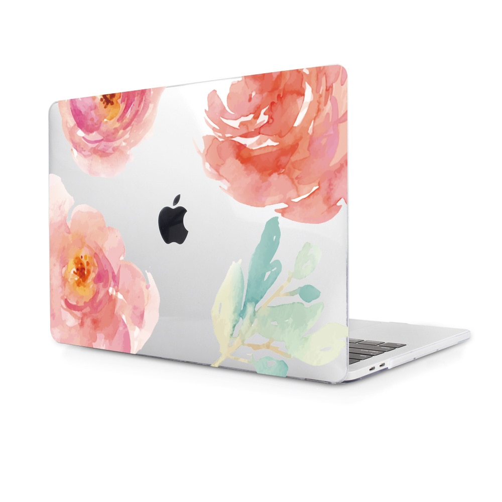 Floral Patterned Hard Case for Macbook with Keyboard Cover