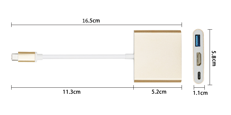 1080P HDMI Type C Adapter for Console