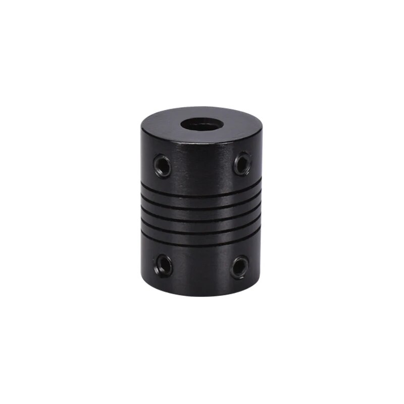 Black Aluminium Flexible Stepper Motor Coupler for 3D Printer