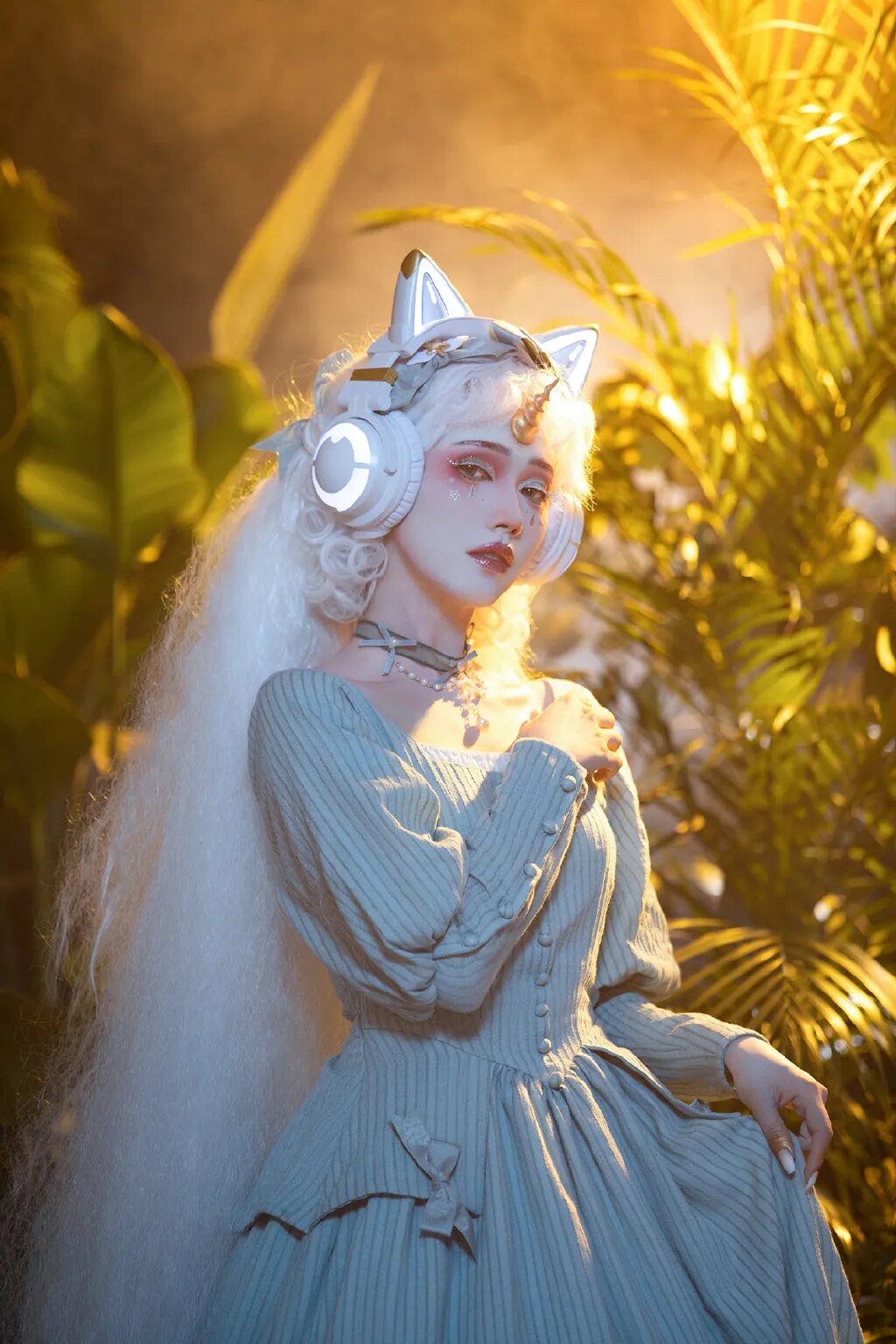 Cat Ear Gamer Headset with Bracelet