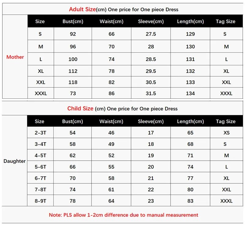 Matching Dresses for Mother and Daughter