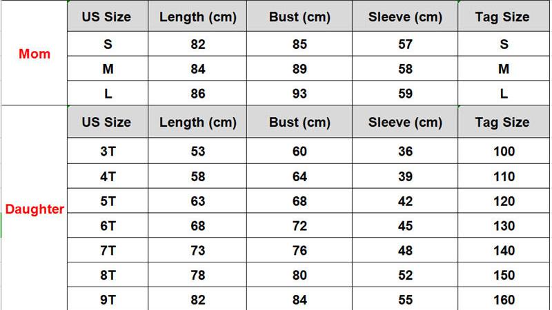 Mother and Daughter Family Dresses