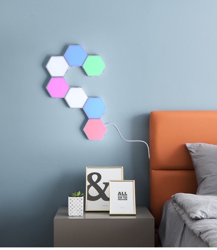 Colorful Touch Control Honeycomb LED Wall Lamp
