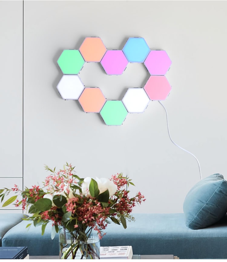 Colorful Touch Control Honeycomb LED Wall Lamp