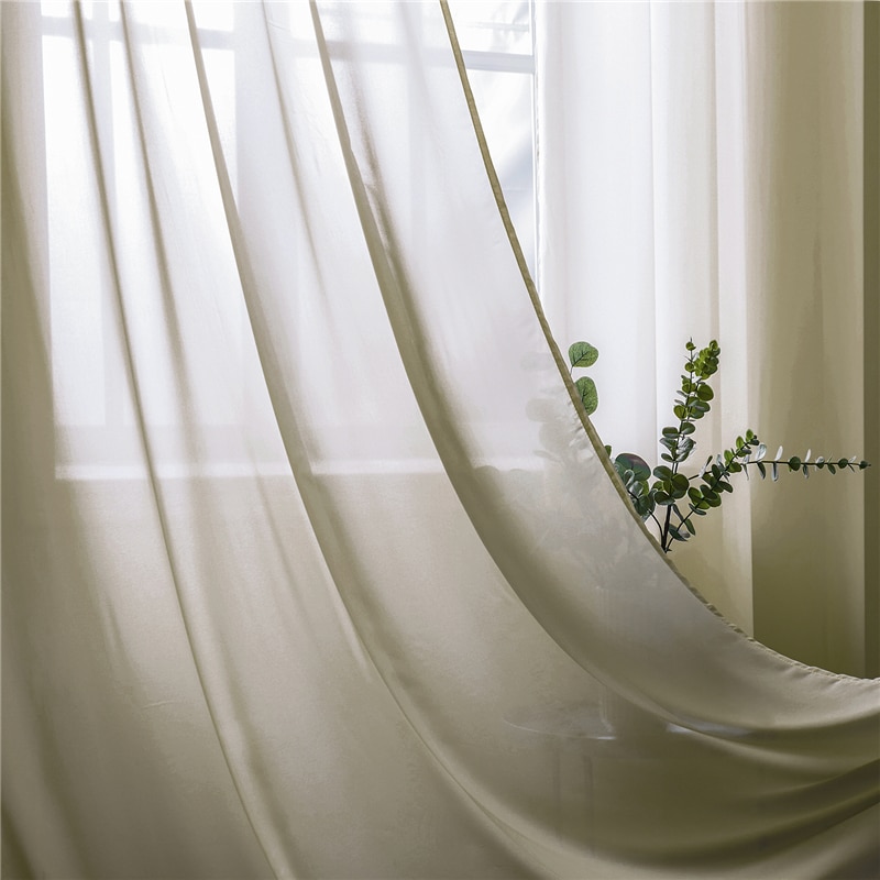 Modern Plain Voile Curtain
