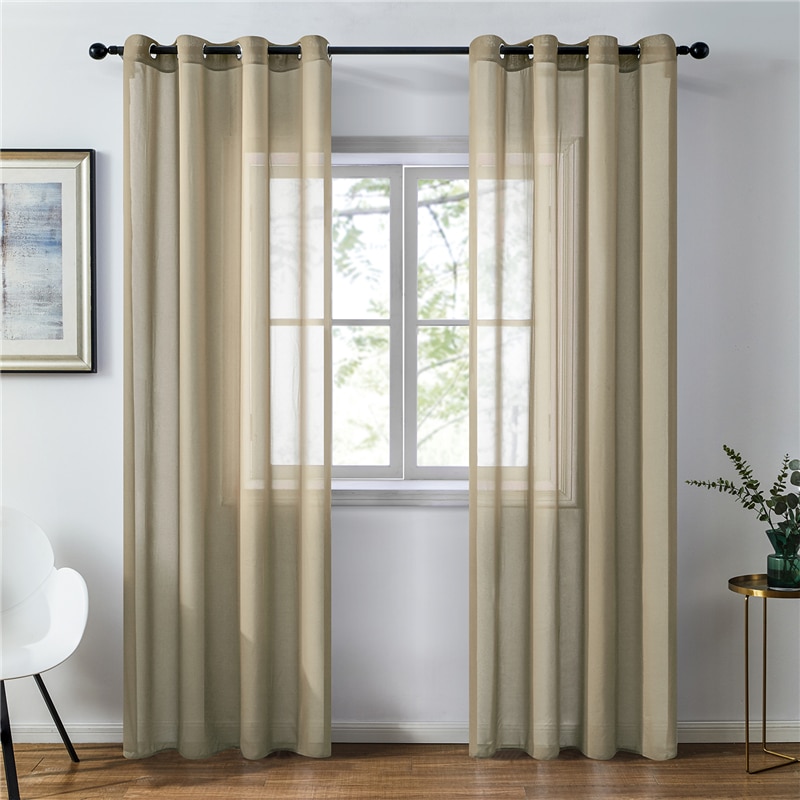 Modern Plain Voile Curtain