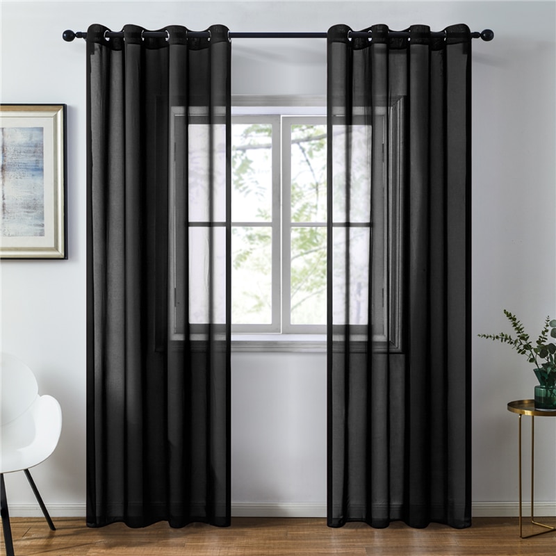 Modern Plain Voile Curtain