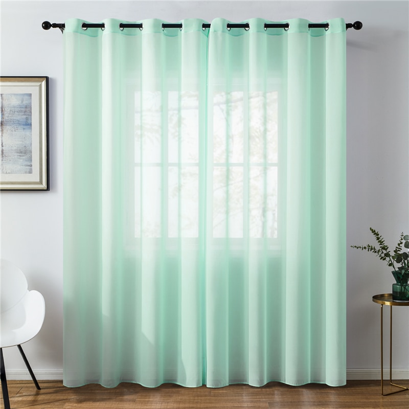 Modern Plain Voile Curtain