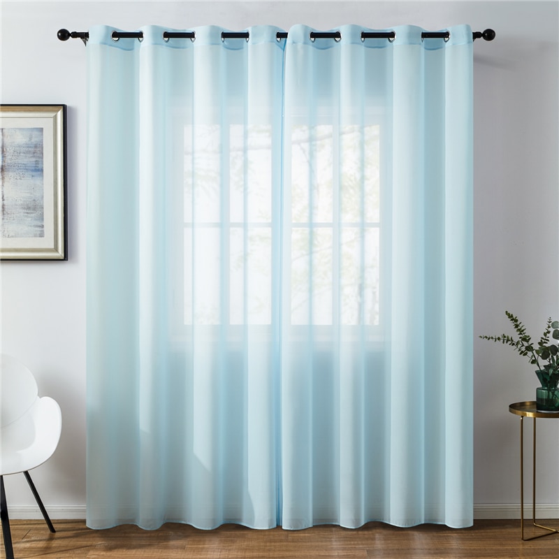Modern Plain Voile Curtain